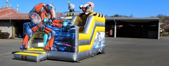 Robot skákací hrad se skluzavkou